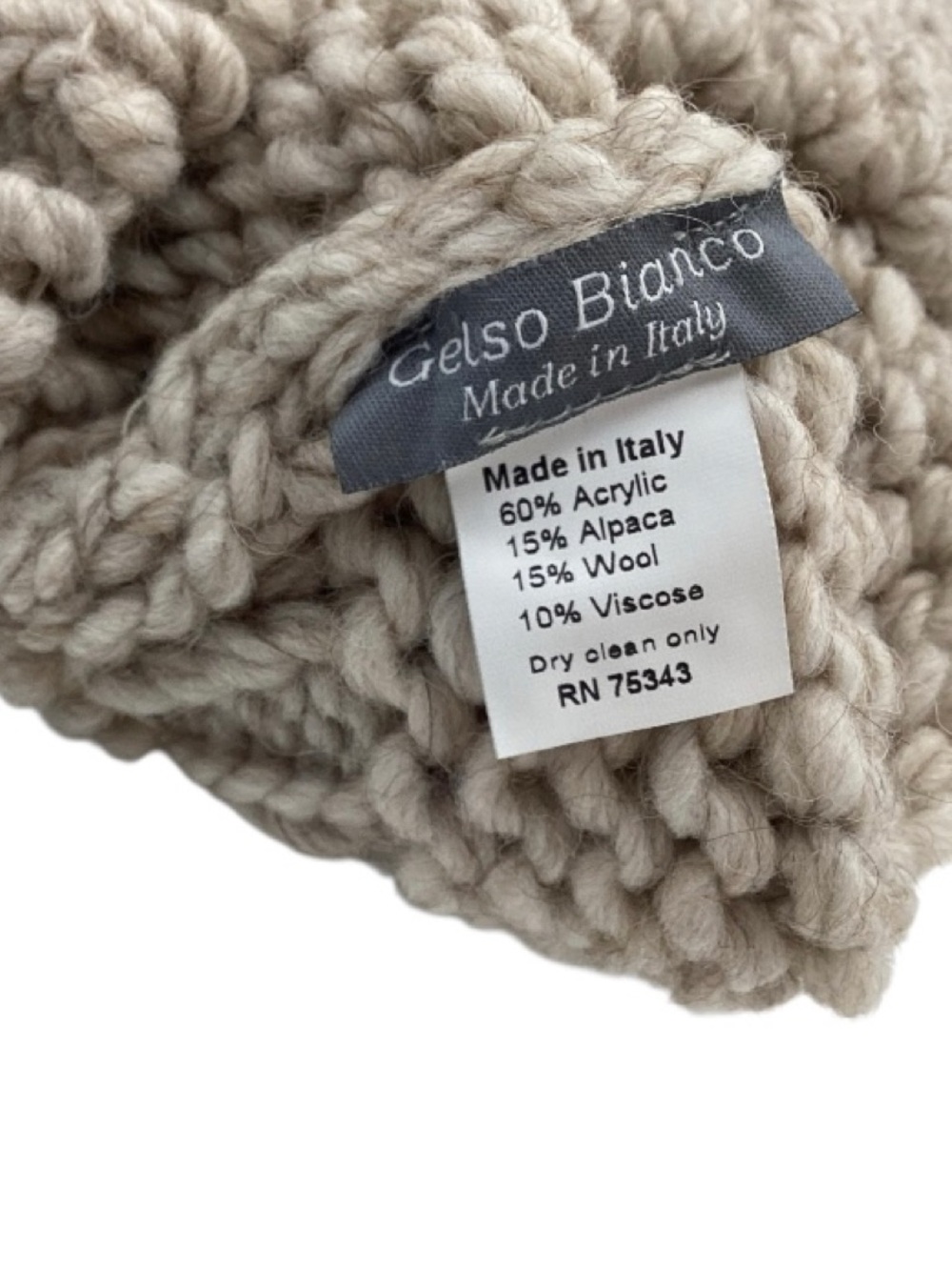 Gelso Bianco Made In Italy Beanie Hat (NWT) (Size: OSFM) - Picture 13 of 13